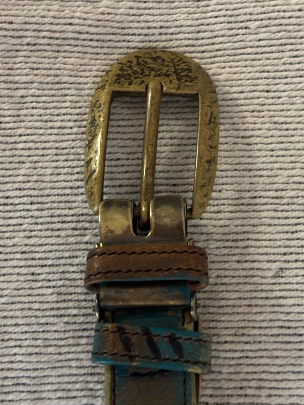 Jane Yoo Leather Handpainted Belt - Picture 2 of 6